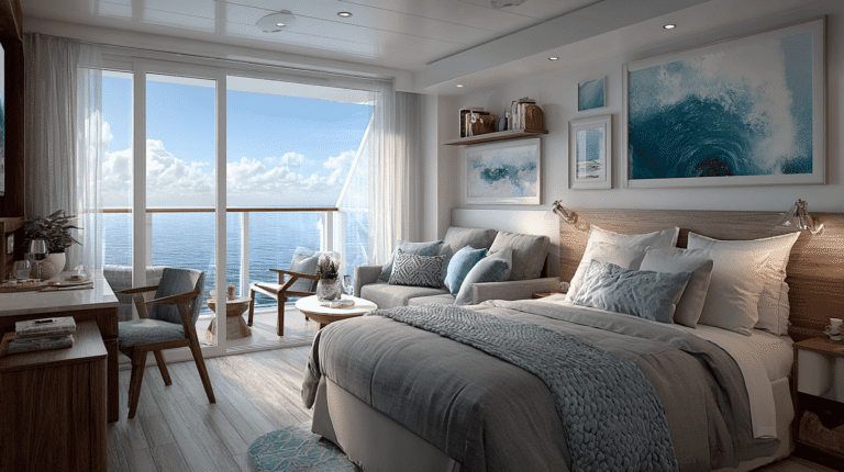 Intérieur cabine de croisière moderne